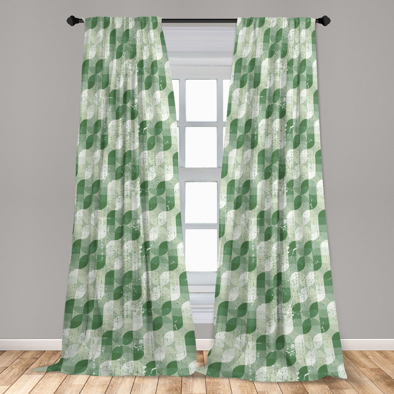 Semi Sheer Curtain Pair, 28" W x 95" L