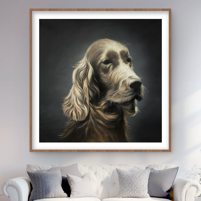 Field Spaniel - Office Hyperrealist Framed Print for Decor