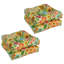 Coussin de chaise de salle à manger capitonné en polyester filé 19 pouces (ensemble de quatre) Vanya Paprika-266005428