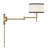 Hadid 1-Light Dimmable Brass Armed Sconce