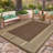 Waterproof Outdoor Area Rug Reversible Plastic Carpet Simple Geometric Design UV & Mark Mark Resistant Easy Clean Ideal for Patio Garden Picnic Deck Balcony-563399072-563399131