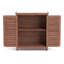 Banc de rempotage avec armoire de rangement et plateau de table en métal pour patio extérieur-108868564