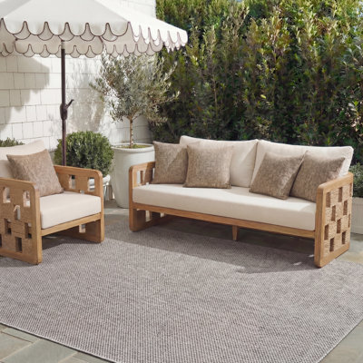 Lithonia Beige Indoor/Outdoor Area Rug