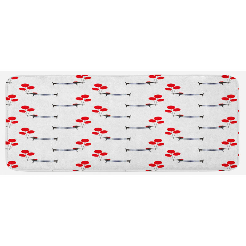 Tapis de cuisine teckel