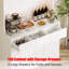 Armoire de cuisine 71 "avec lumières à DEL et prises de courant-578490556