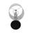 Decorative Glass Table Lamp for Living Room Decor - Desk Lamp for Bedroom Bedside and Small Side Table Accent - Set of 2, 28", Silver & Metallic-1987288218