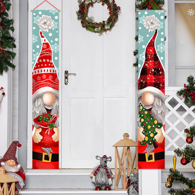 Bannière de décoration de Noël 70,86 x 70,86 po