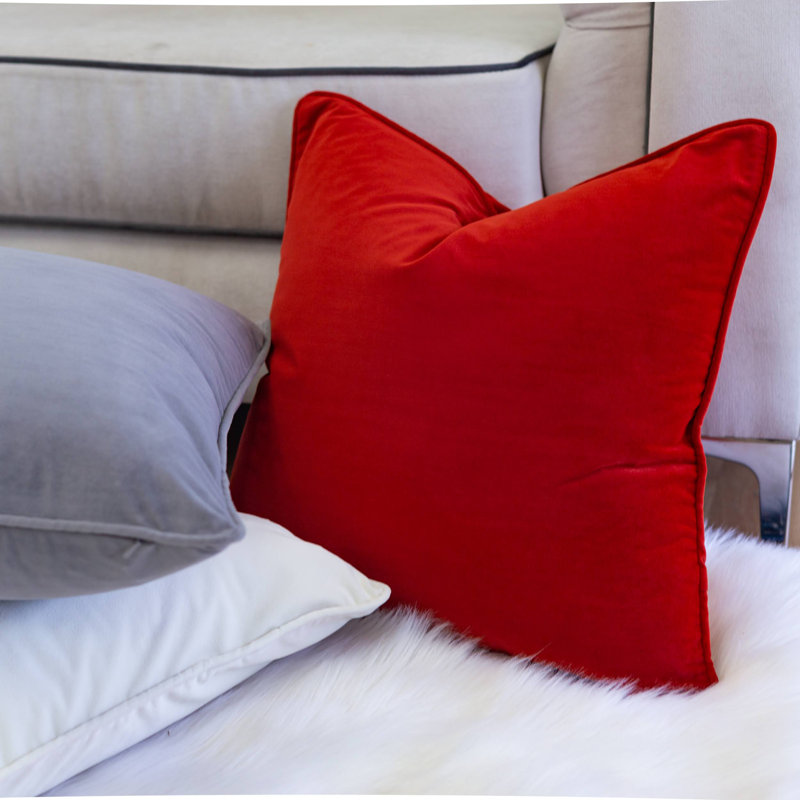  Square Pillow Cover & Insert, Rust