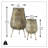 2 Piece Chubby Potbelly Candle Lanterns