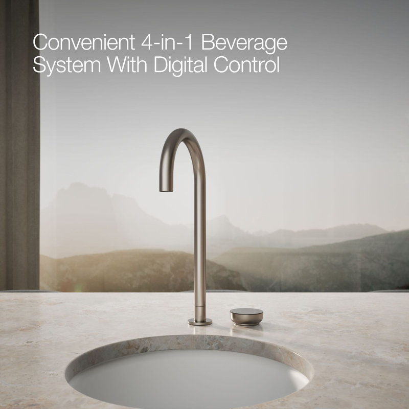 Aquifer4-In-1 Tall Arc Beverage Faucet, Stainless Steel