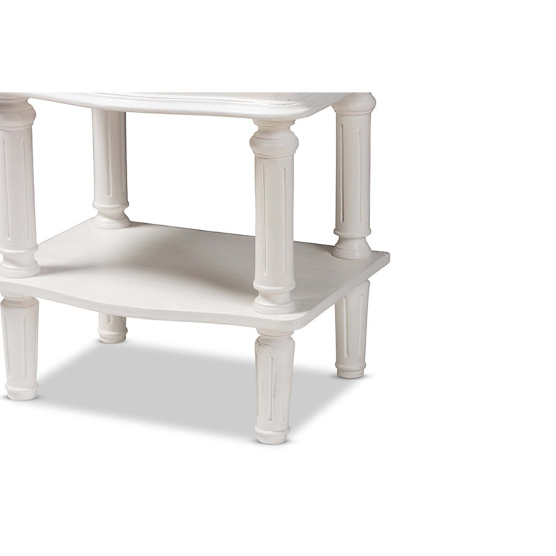 Table de chevet 2 tiroirs Milone Country Cottage