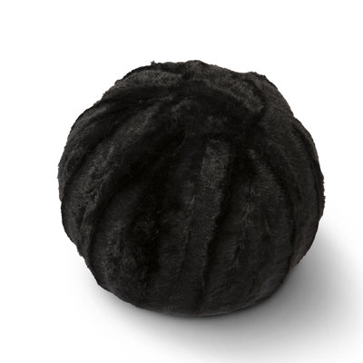 Faux Fur Floor Circular Pillow Cover & Insert