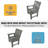 HDPE Patio Dinning Chair,Gray