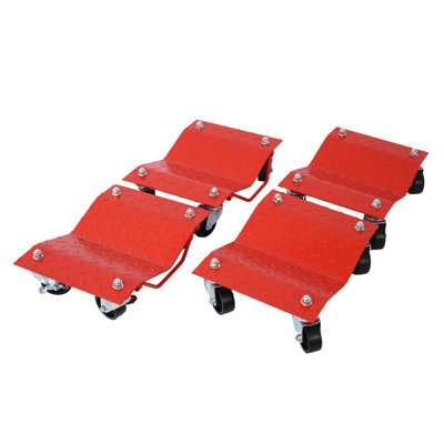 Ensemble de chariot à roulettes en acier robuste pour le rangement et le déplacement de la voiture