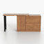 Buffet multifonctionnel extensible - Table de salle à manger convertible, couleur noyer, pour le salon et la salle à manger
