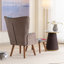Upholstered Accent Chair with Footstool
