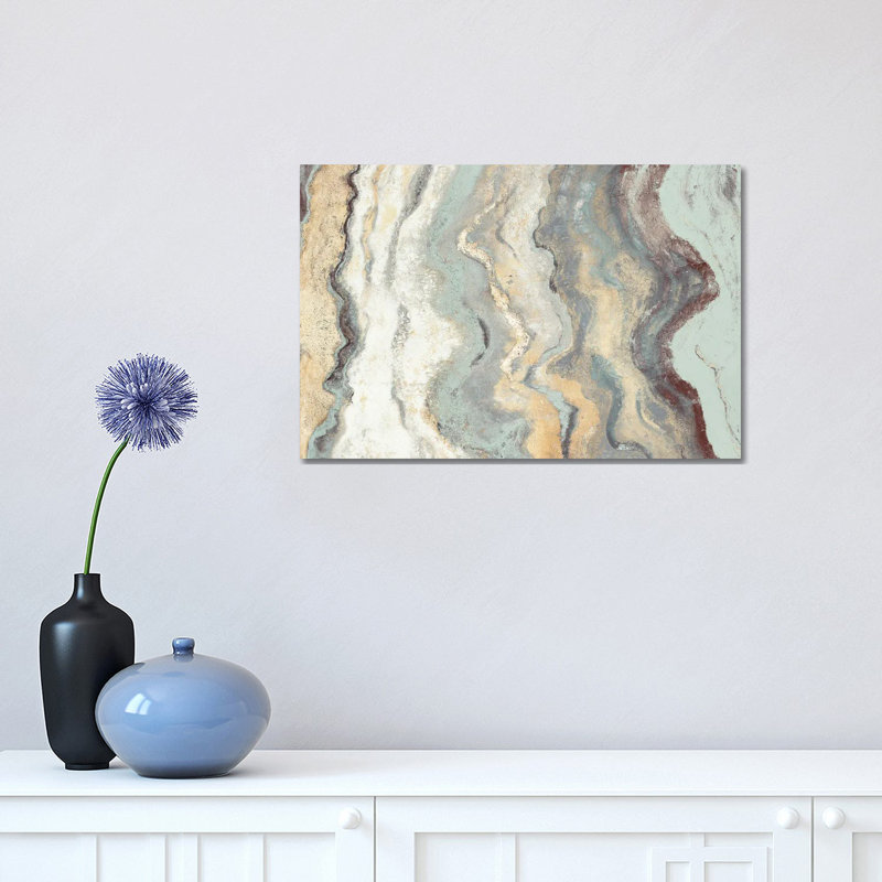 "Cool Flow I" par Patricia Pinto, reproduction d’art, Pas de tapis, Toile tendue, H 18 po x l 12 po x 1,5 po