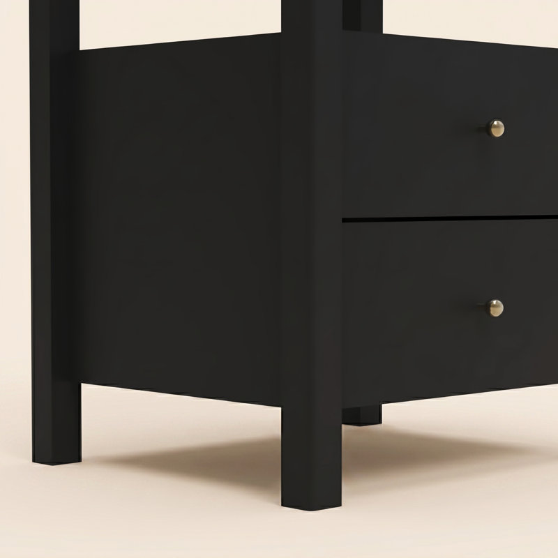 Absecon Modern 2- Drawer Nightstand Set Of 2