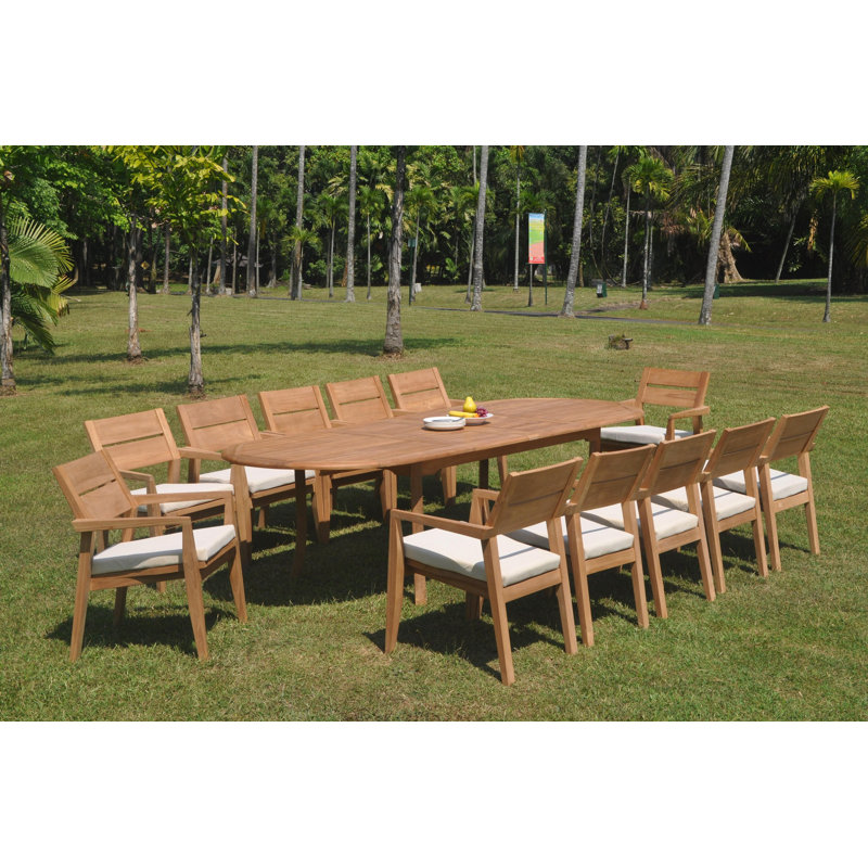 Ensemble repas 10 personnes Pioche, H 30,5 po x L 82 po x l 40 po, Ensemble de 12