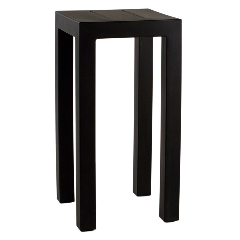 Jut Plastic Bar Table, Black