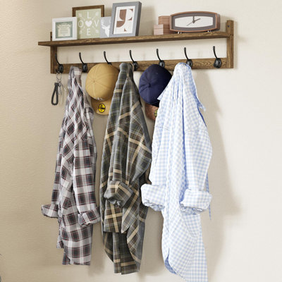 35 Inch Wall Hooks With Shelf