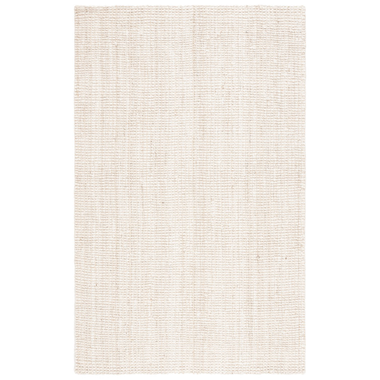 Debroh Natural Fiber Hand Woven Jute Solid Color Rug