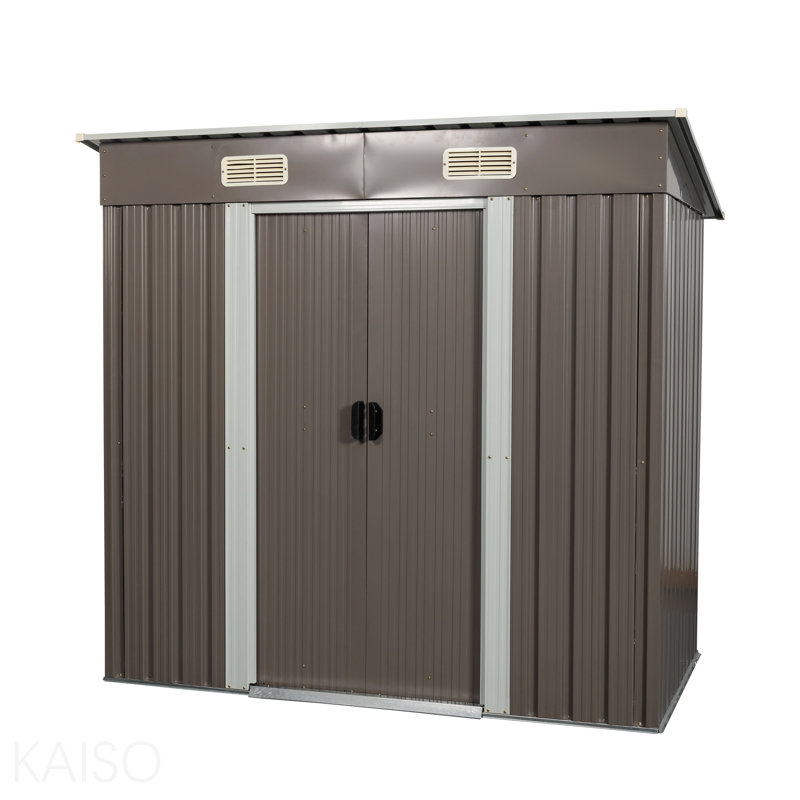 Remise de rangement extérieure en métal 6 x 4 pi