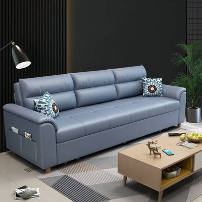 Couch Convertible Sleeper Sofa With Storage Pockets Sofa Bed