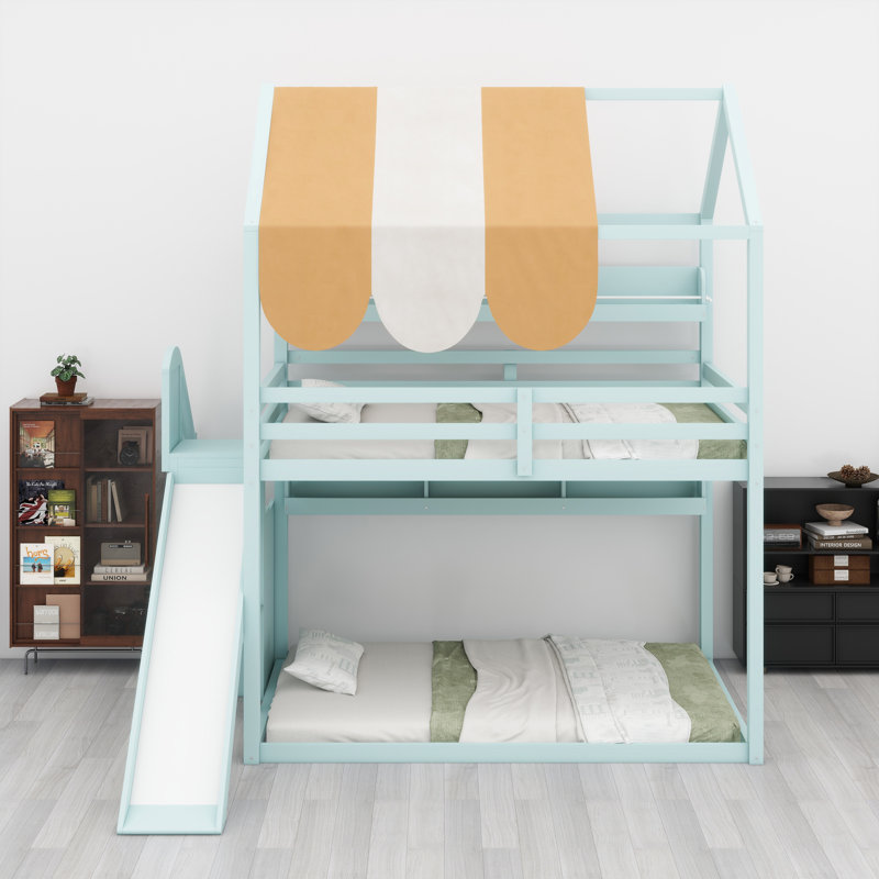 Lit House avec auvent, Vert clair