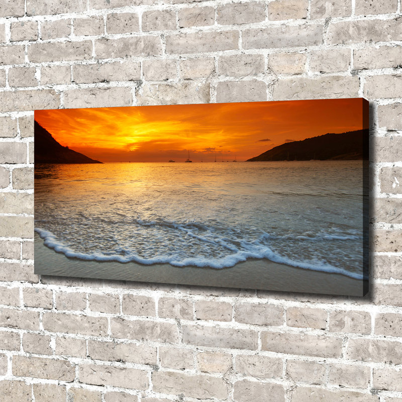 Sunset Sea - Wrapped Canvas Print
