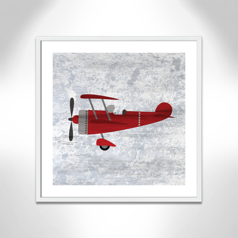 Impression sur papier rouge 2, H 26,5 po x l 26,5 po x P 1,18 po, Encadré de boîte blanc