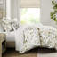 Couette double / grand avec imprimé 100% coton, douceur semblable au nuage, broderie exquise sur les coussins, et confort de haut niveau, broderie à point de chaînette, certification