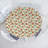 Ebern Designs Floral Fitted Round Tablecloth Diameter Cream Multicolor-2052098726