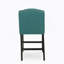 Ensemble de 2 tabourets de comptoir à oreilles capitonnés en tissu, bleu sarcelle, 2-1256796532-1256796534