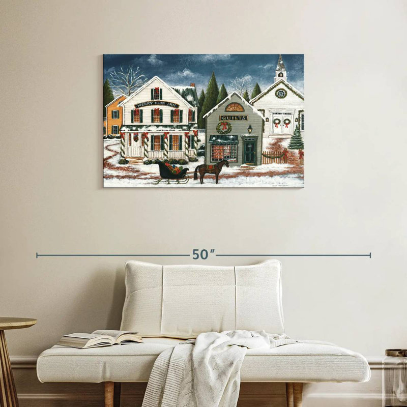 Lelend Christmas Village foncé, H 24 po x l 36 po