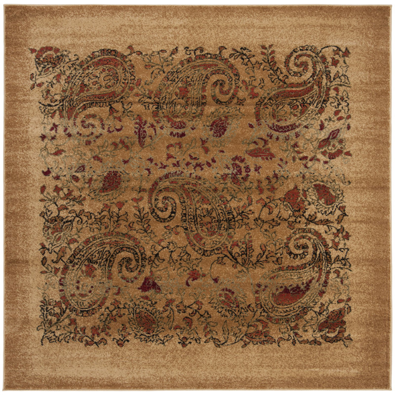 Klose Performance Paisley Rug, Square 4'