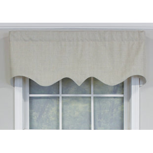R-Crosby Cotton Blend Scalloped Window Valance