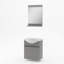 Ensemble de meuble-lavabo simple avec miroir Alastair-736835554