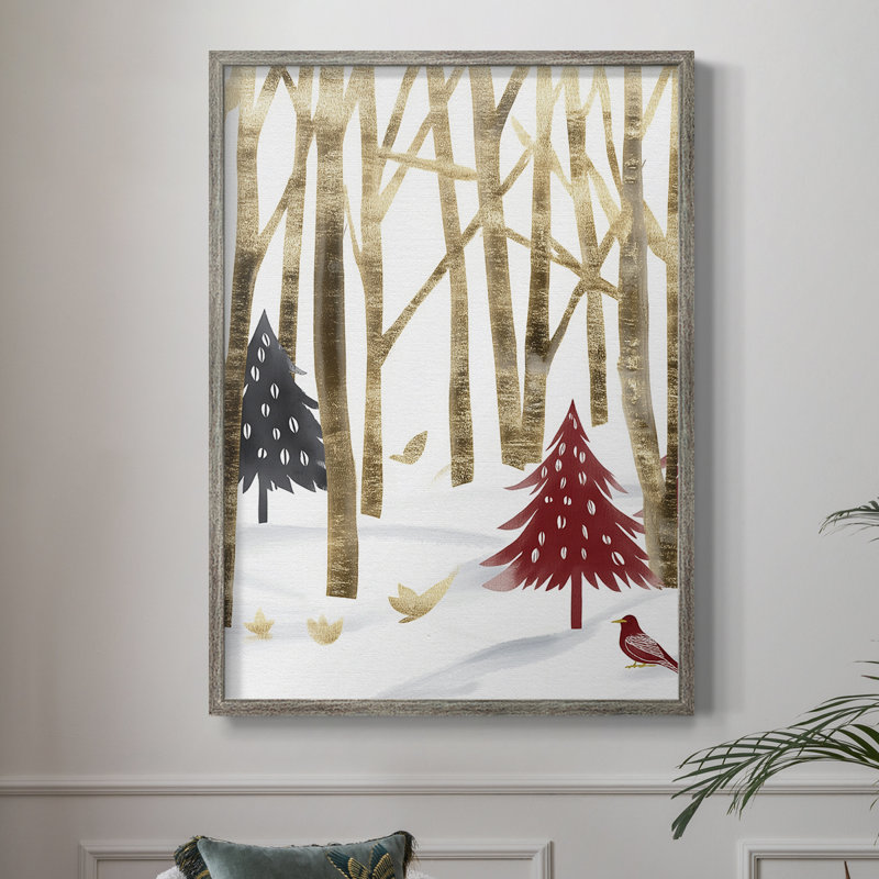 «Christmas Holiday Art» CDxxxvii, reproduction d'art encadrée - bois massif, H 11 po x l 9 po