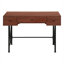 Bureau de 48 po au design transitionnel avec cadre en métal et ordinateur, rangement de 48 po
