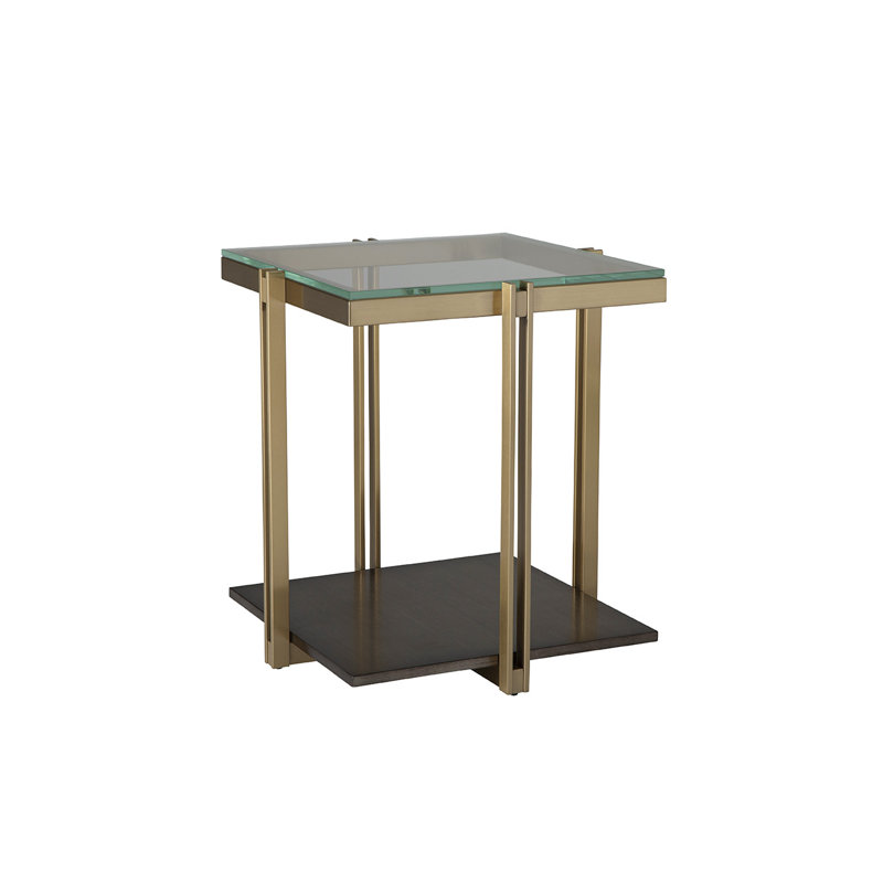 Apex End Table - Gold, Gold