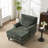 34" Chenille-Upholstered Indoor Casual Sofa Lounger-112632367