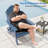 3-Postion Adjustable HDPE Adirondack Chair with Ottoman, All-Weather Folding Patio Chair with Cup Holder for Outdoor, 350lb Capacity-37369701