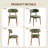 Upholstered Solid Wood Dining Chair Side Chair-1989285416