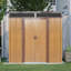 Remise de rangement extérieure en métal avec fenêtre et plaque transparente-113816594-108284808