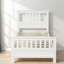 Lit plateforme moderne en bois de pin blanc confortable pour toute maison