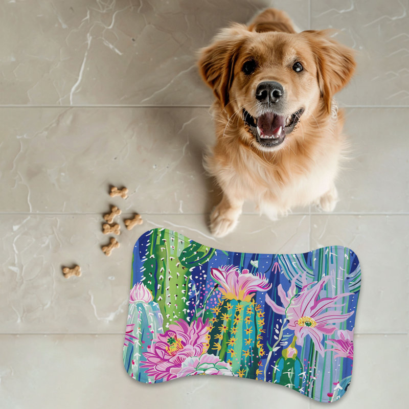 Stylish Desert Art - Tapis d'alimentation en os 1 pièce, 18"