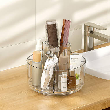 2-Tier Bathroom Countertop Cosmetics Organizer Latitude Run