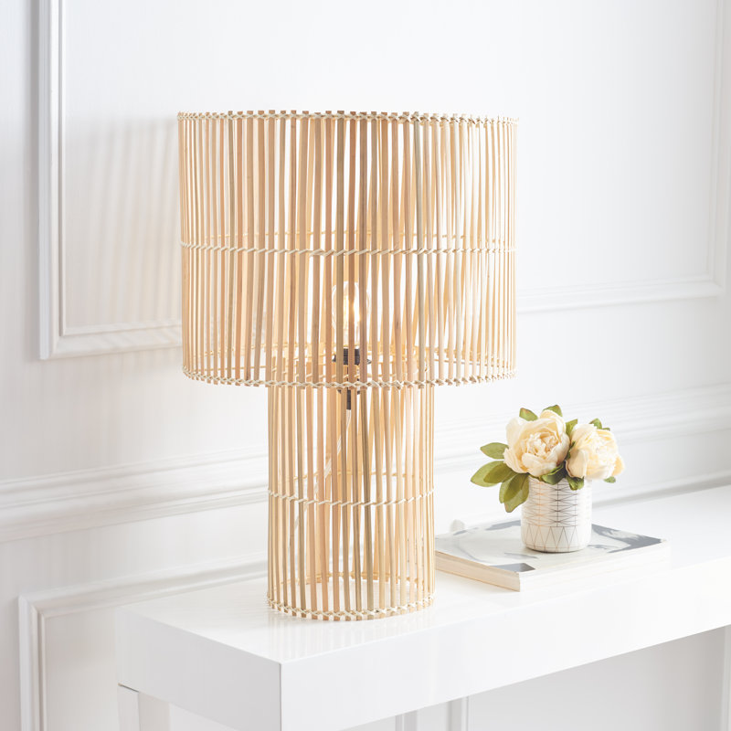 Uguna Wicker/Rattan Table Lamp, Natural