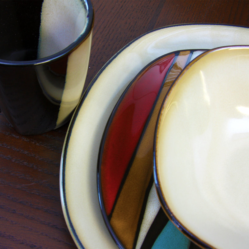 Palazzo Sasso Piece Stoneware Dinnerware Set - Service for 4